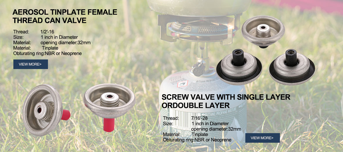 AEROSOL TINPLATE THREAD FEMMINA VALV